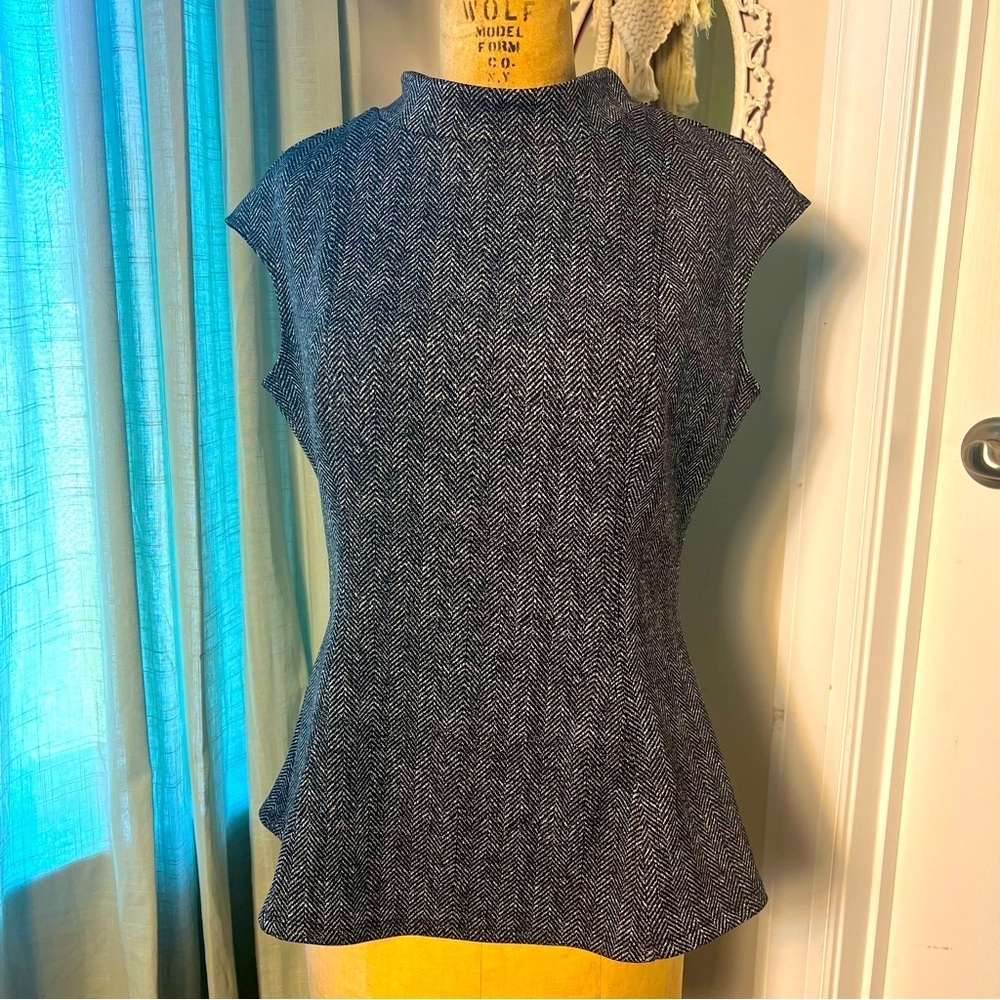 Elegant Black and White Women's Top